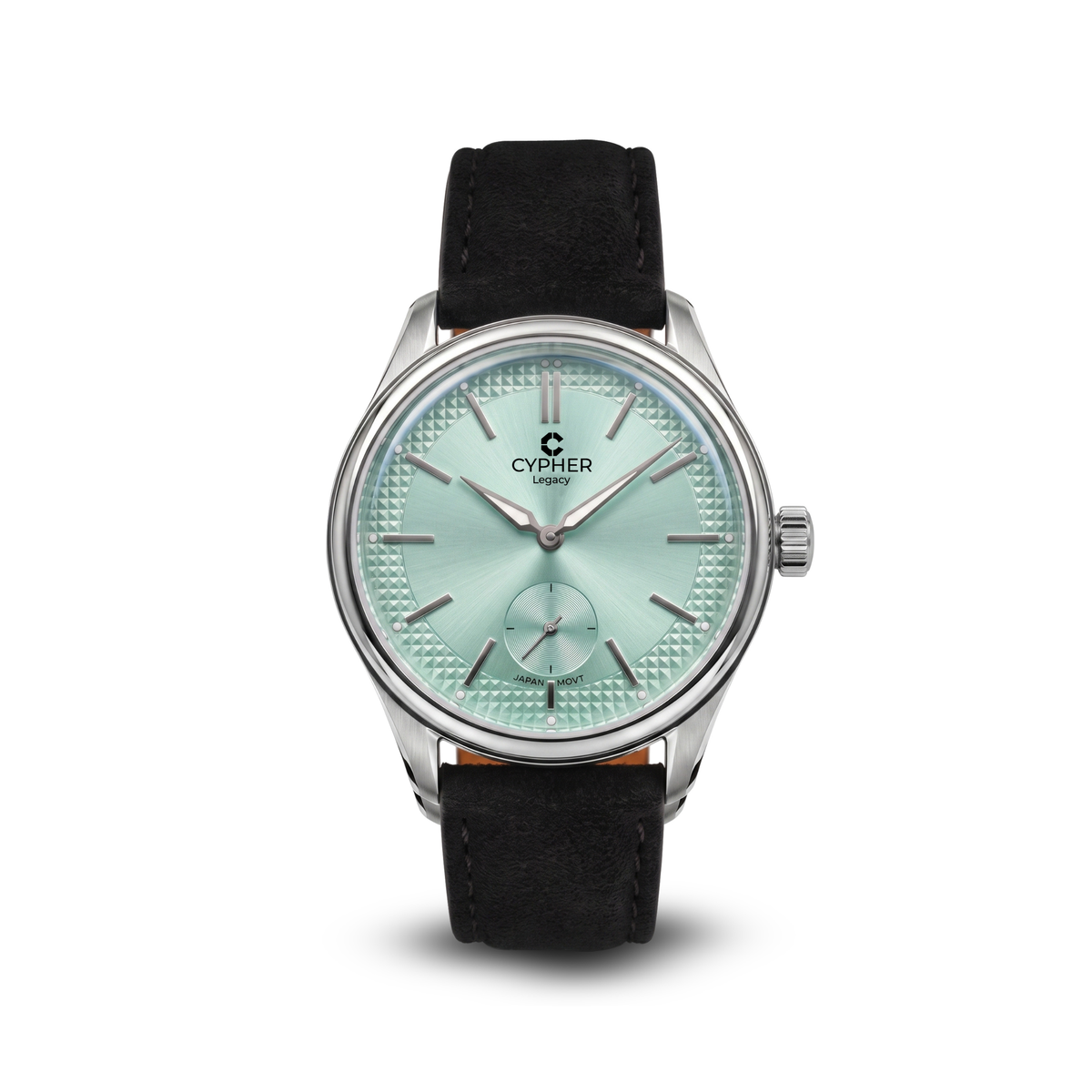 Cypher Legacy Glacier — Vintage Domed Dress Watch, Mint Green Dial — 1