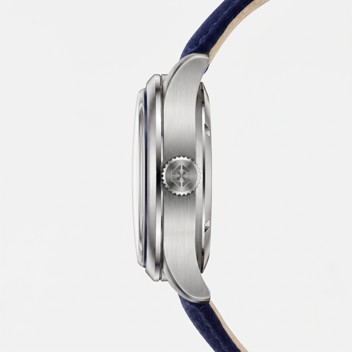 Cypher Legacy Midnight — Vintage Domed Dress Watch, Navy Blue Dial — 6